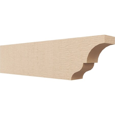 Ekena Millwork 4in. W x 8in. H x 32in. L Asheboro Woodgrain TimberThane Rafter Tail, Primed Tan RFTUR04X08X32ASHRCPR